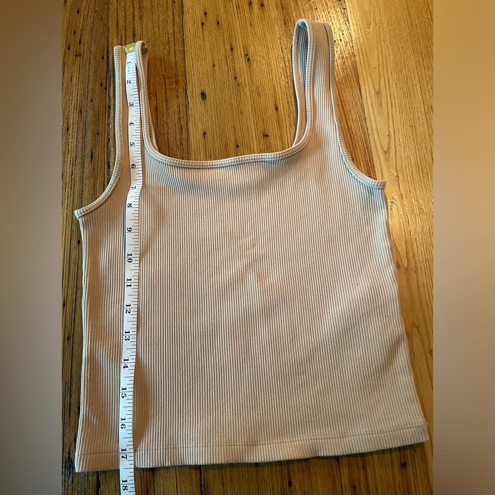 Abercrombie & Fitch Size Small Tan Ribbed Tank - Picture 6 of 8